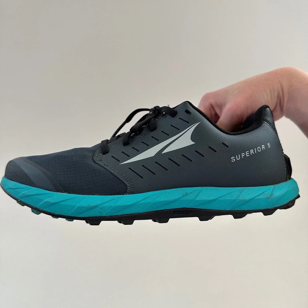 Altra Superior 5 Trail Running Shoes Womens 9.5 Hiking Outdoor Stonegaurd Insole